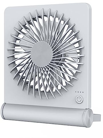 WASTEBIN Potente ventilatore da tavolo portatile silenzioso da parete per un migliore raffreddamento di casa, ufficio, auto, interni ed esterni