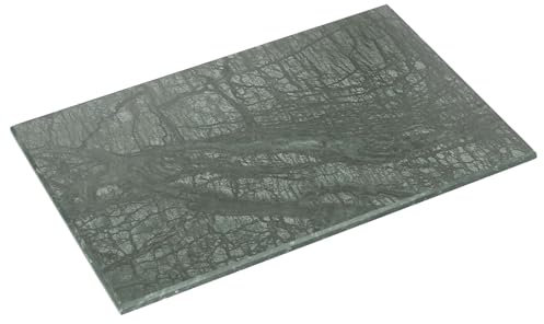 Argon Tableware Marble Chopping Board - 30 x 20cm - Green - Rectangle Cutting Board Solid Worktop Protector Mat Serving Platter for Slicing Vegetables, Cutting Meat, Meal Preparation