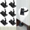 24 clips de plástico para panel de baño, pinzas para patas de zócalo de cocina, clips de zócalo de cocina con 12 clips de tornillo para zócalo de patada