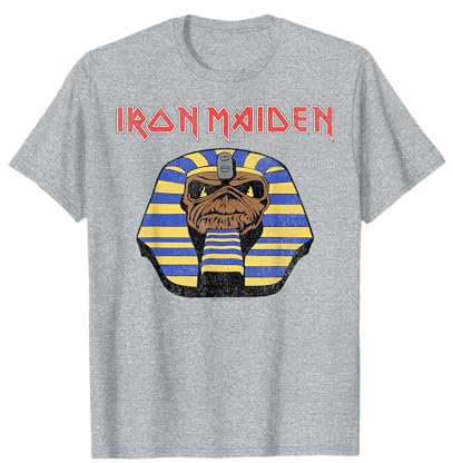 Iron Maiden - Pharaoh Graphic Head Heather Grey T-Shirt