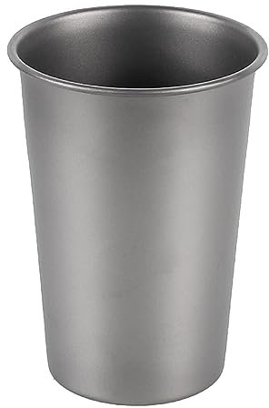 CosyCaya Bière en titane pour camping, vaisselle touristique, pique-nique, équipement de cuisine en plein air, ustensiles de cuisine pour voyages, randonnée, 300 ml
