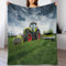 AAPZY Traktor Decke, Flannel Tagesdecke Couchdecke Sesseldecke Wohndecke Vier Jahreszeiten Decke Kuscheldecke Sofadecke Mit Muster, （180×200cm）