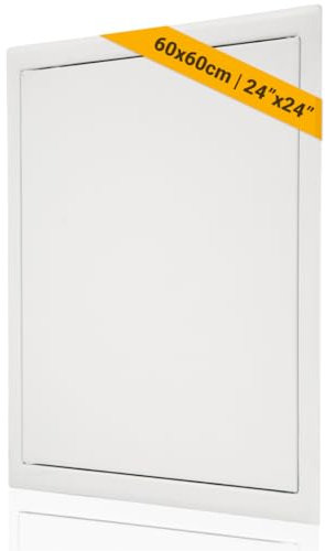 Proxinova Puerta de inspección de 600 x 600 mm, puerta con apertura a presión para pared exterior resistente, puerta de inspección de metal para mantenimiento contador de agua, gas, contador eléctrico