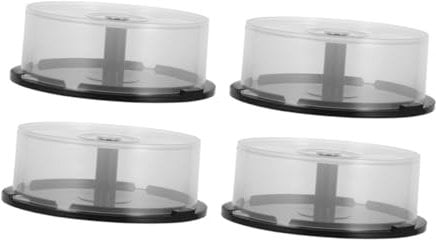 TOGEVAL 4pcs CD Storage Bin Empty Dvd Bucket Disk Storage Manager CD Cleaner Disc for CD Player Disk Carrier Audio Disc Boxes Fireproof Dvd Storage Dvd Storage Case CD Case Dvd Boxes Pp