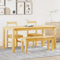 Xichuzi 4-TLG. Essgruppe Panama Massivholz Kiefer, Esstisch Mit Stühlen, Tisch Mit Stühlen Set, Tisch Esszimmer, Esszimmergruppe, Esszimmer Set, Tischgruppe - 3345176
