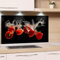 GRAZDesign Spritzschutz Küchenrückwand Glas 4mm | Glasrückwand für Küche mit Paprika-Motiv | Küchenpaneele Rückwandschutz - 80x50cm