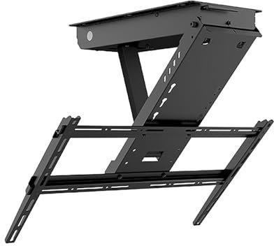 Hochwertige elektrische TV-Deckenhalterung für 32-65 Zoll Fernseher – Fernbedienung, 40 kg Tragkraft, Smart Touch Stop
