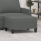 Générique Repose-Pied Gris foncé 70x55x41 cm Tissu,Poufs-349348