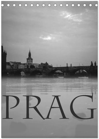 Prag - Praha - Prague (Tischkalender 2026 DIN A5 hoch), CALVENDO Monatskalender: Die goldene Stadt in zeitlosen Schwarzweißfotografien (CALVENDO Orte)