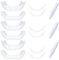 GJKLO 3 Paires dentier provisoire prothese dentaire facettes dentaires cosmétiques, fausses dents temporaires supérieures et inférieures pour blanchir les dents imparfaites