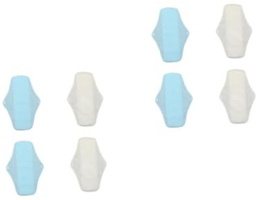 CALLARON 2 Sätze Sanitärmatte Waschbarer Stoff Pads Für Damen Aus Baumwolle Reinigungstücher Waschbare Damenbinden Wiederverwendbare Stoffpads Pul Zufällige Farbe 4 Stücke * 2