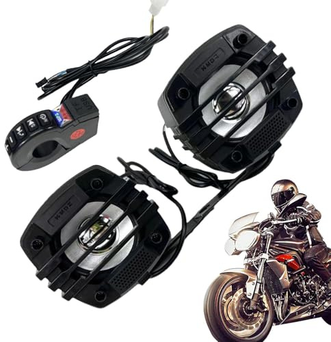 stereo per moto, altoparlanti da manubrio con suoni Hi-Fi, amplificatore audio nero con struttura resistente alle intemperie, kit audio per donne e uomini, accessorio di intrattenimento per