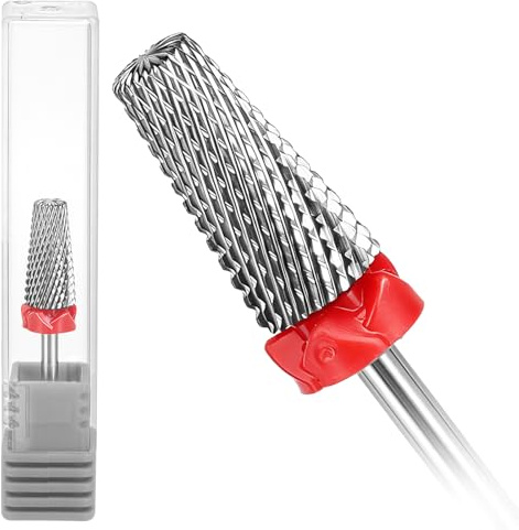 3/32 Brocas para Taladro de Uñas, Acero de Tungsteno 5 en 1 Broca Uñas Cuticulas Suministros Manicura Resistentes y Duraderos para Manicura Pedicura y Esmaltado Gel