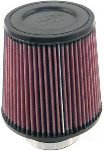 K&N Universal Clamp-On Air Filter: High Performance, Premium, Washable, Replacement Filter: Flange Diameter: 3 In, Filter Height: 6 In, Flange Length: 1.75 In, Shape: Round Tapered, RE-0930