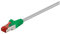 Goobay 68461 CAT 6 Crossover-Cavo Patch, Rete S/FTP (PiMF), Grigio/Verde, 3m Length