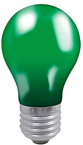 Crompton Lamps 25W GLS ES-E27 Dimmable Colourglazed IP65 Green 20lm ES Screw E27 Incandescent Traditional Outdoor Festoon Light Bulb