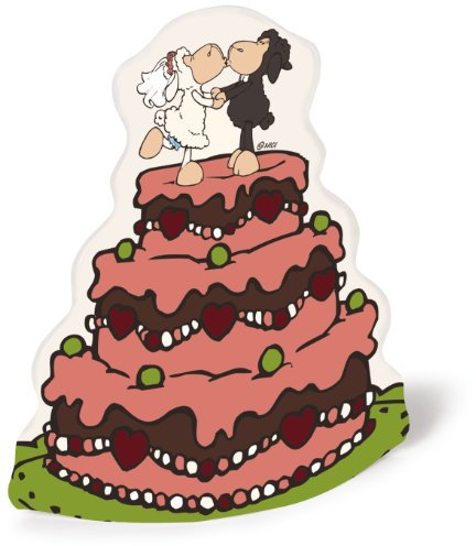 NICI 33791 - Jolly Mäh Brautpaar Hochzeits-Spardose faltbar Hochzeitstorte