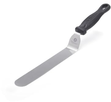 De Buyer - Spatule pâtissière coudée en acier inoxydable FKOfficium - 20 cm -, Noir