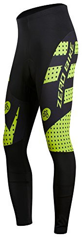 ZEROBIKE® Vlies thermische Winddichtes Lauf Radfahren Enge 3D Gel Gepolsterte Lange Hosen Winterhose Radfahren Hose