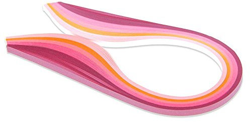 Quilling-Papierstreifen, 3 mm breit, 39 cm lang, Bastelpapier zur Herstellung von Karten rose