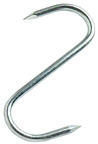Bulk Hardware BH05400 S-Haken, BZP-Stahl, 100 mm, Weiß, 10 Stück, weiß, BH05400