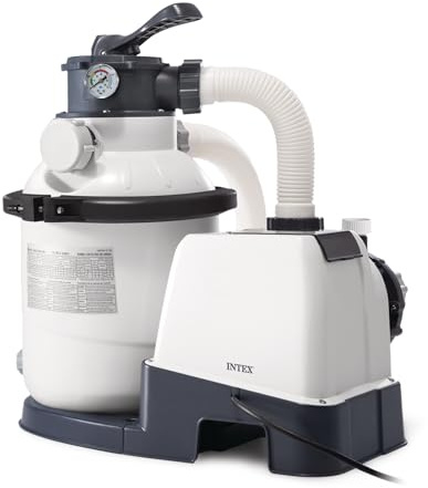 Intex Krystal Clear Sand Filter Pump for Above Ground Pools, 12-inch, 110-120V with GFCI