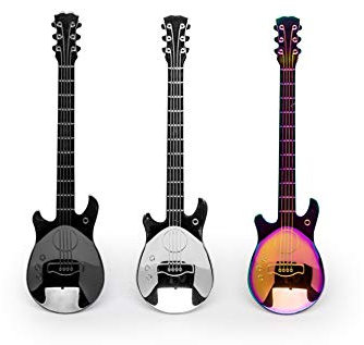Teelöffel Set Gitarre - Gitarrenform in versch. Farben