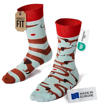 Many Mornings Herren Sausagedog Mismatched Socken
