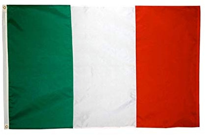 flyorigin Italia Bandiera 5 Piedi x 3 Piedi (150 x 90 cm) Coppa Nazionale delle Bandiere Italy Appassionato di Calcio Banner Italiane Bandiera Sportiva Italian Bandiera