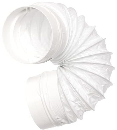 Ø 100mm 0.5m Länge Weiß Flexrohr Flexschlauch aus PVC - Schlauch Dunstabzug