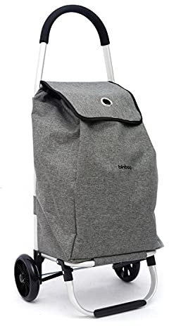 blnbag T3 - Klappbarer Einkaufstrolley Shopping Bag Trolley, Leichter Einkaufsroller stabiles Alu-Gestell, Einkaufstasche mit Rollen, 49L, 98 cm