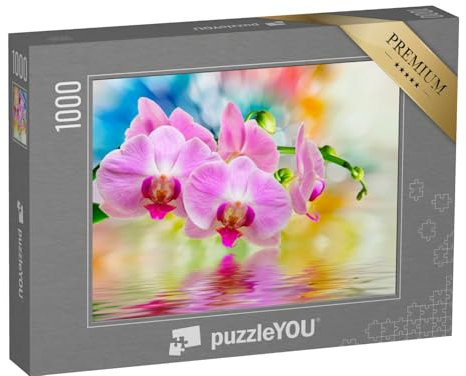 puzzleYOU: Puzzle 1000 Teile „Nahaufnahme Einer Orchidee“ – aus der Puzzle-Kollektion Flora, Blumen, Pflanzen