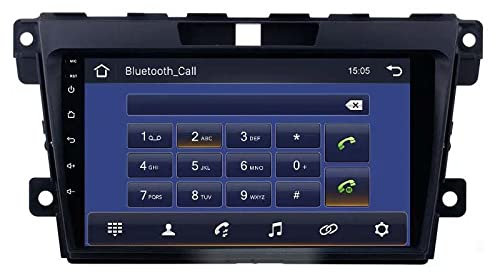 GABITECH Auto Multimedia Player Android Autoradio und GPS Navigation für Mazda CX-7 2006-2015 Multimedia-Lenkradsteuerung mit Plug-and-Play USB WiFi MP3