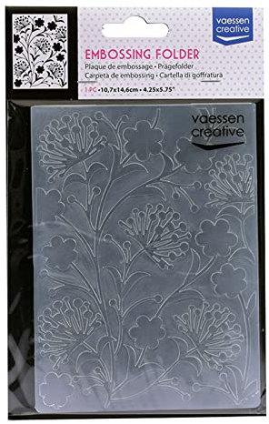 Vaessen Creative Prägefolder Gänseblümchen, 14.6 x 10.8 x 0.5 cm