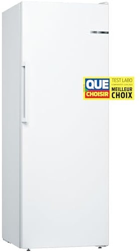 Bosch GSN29UWEW Serie 4 - Congelador libre (200 L, 5 cajones de congelación, 161 x 60 cm), color blanco