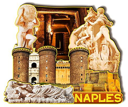 Italy Naples Wooden Magnet 3D Fridge Magnets Travel Collectible Souvenirs Decorations Handmade Crafts-2