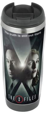 Profiles X Files Mulder and Scully - Travel Mug, Thermal Insulated Cup for Hot and Cold Beverages Drinks