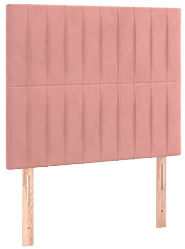 vidaXL Testiera 2 pz Rosa 80x5x78/88 cm in Velluto