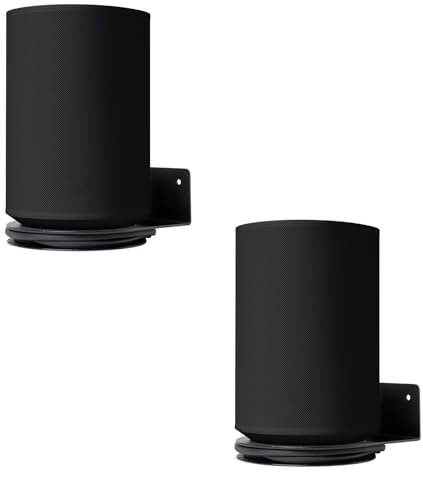 shinar Metall Wandhalterung Kompatibel mit Sonos Era 100,Platzsparend,Halterung Zubehör Ständer Kompatibel mit Era 100 integriertem Kabelmanagement 12 kg (Schwarz)