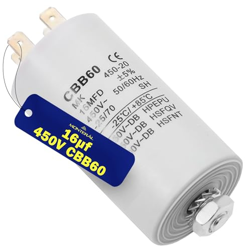 Kondensator 16µf 450V Anlaufkondensator CBB60 Garantie 10 Jahre - MONTERAL