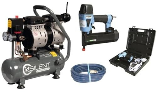 Compresseur dair à piston silencieux Silent 66SH agrafeusecloueuse tuyau de diamètre 814 mm longueur 8 mètres