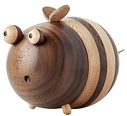 Palillero Dispensador Caja creativa for palillos de dientes, dispensador de palillos de madera con forma de abeja, soporte for palillos de dientes, regalo for amigos, decoración de escritorio for el h