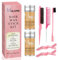 Hair Wax Stick & Slick Back Hair Brush 7pcs Kit, Wax Stick for Smooth Hair Wigs, Non-Greasy Styling Wax for Fly Away andAnti Frizz, Hair Slick Stick with Comb & Hair Clips Set