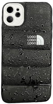 The TNF Puffer Case - iPhone 7PLUS/8PLUS/X/XS/XSMAX/XR/11/11PRO/11PROMAX/12/12PRO/12PROMAX/13/13PRO/13PROMAX/14/14PRO/14PROMAX (iPhone 12 PRO MAX - (BLACK))