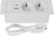 Tischplatte Versenkte Steckdose, 2-Fach Tischsteckdose mit USB & Typ-C, 1,8M Kabel, Mehrfachsteckdose Steckdosen Unterputz Arbeitsplatte für Büro, Küche, Arbeitsplatte (2AC-Weiß)