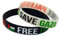 HRTLSS Free PaläStina Armband,Save Gaza Silikonarmband,Free Palestine Palästina Zeichen Silikon Handring Inspiration Armband,Save Gaza ​Armbänder Charms Manschette Armreif (2 Stück-Schwarz+Weiß)