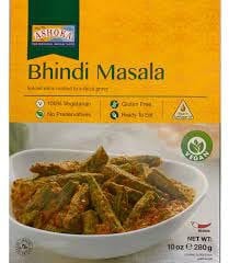 Ashoka Bhindi Masala - 280g (Pack of 10) - Authentic Indian Okra Curry | Ready-to-Eat | No Preservatives | Family Pack