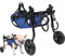 Fgbetcv Rollstuhl für kleine Hunde, Rollstuhl für Hinterbeine, Behinderte, leichte Spaziergänge, Beine, Rehabilitation, Haustier-Trolley, Beinbandage und Hüftstütze, Mobilitätshilfe für behinderte
