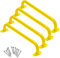 Dunzy Monkey Bars Kids 4 Pcs 13 Inch Yellow Safety Handles for Playground Equipment, Playhouse, Treehouse, Climbing Frame