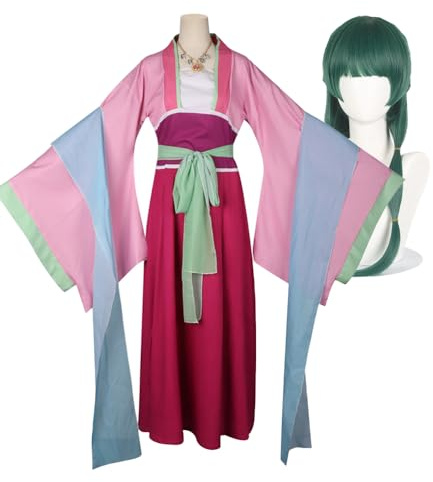 Xinchangda The Apothecary Diaries Cosplay Kostüm für Damen, Maomao Anime Cosplay Komplettes Set Rollenspiel für Halloween Weihnachten